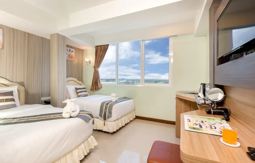 รูมเควสต์ สุวรรณภูมิ แอร์พอร์ต โฮเทล (RoomQuest Suvarnabhumi Airport Hotel)  ห้อง เตียงแฝด