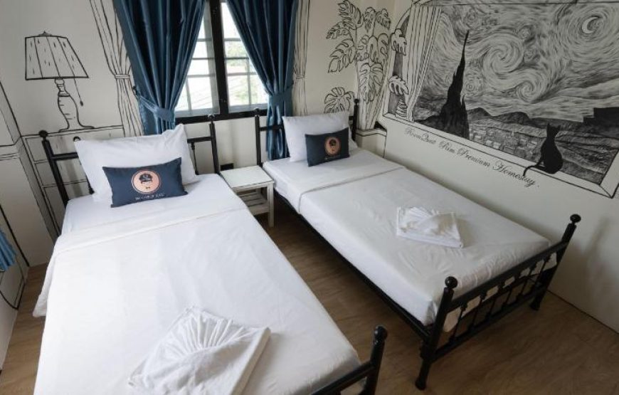 รูมเควสท์ ริม ท่าแพ ห้องขนาดใหญ่เตียงคู่หรือเตียงแฝด (Large Double or Twin Room)